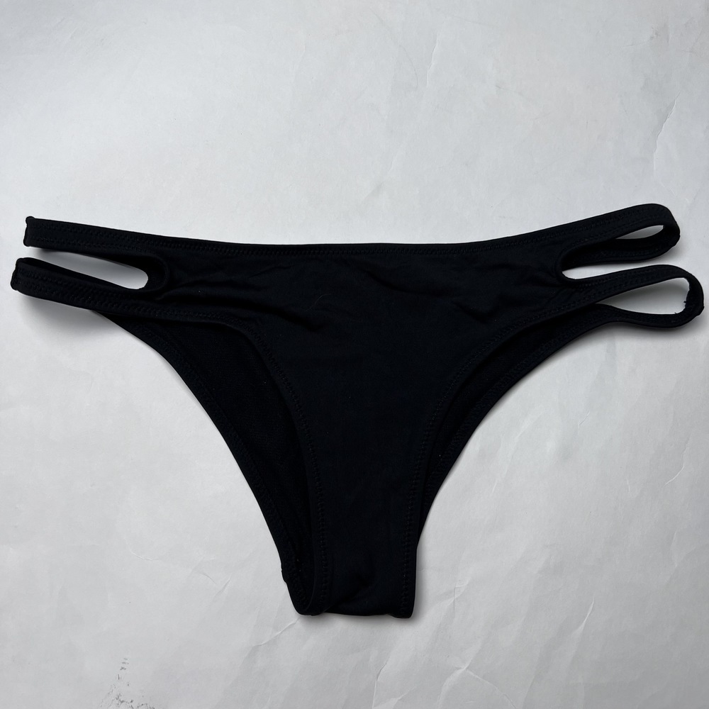 *SALE 4 for 30* Low Rise XS Black Bikini Bottoms Skinny Double Side Straps